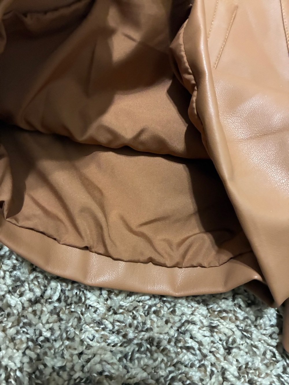 Dear John Tan Faux-Leather High-Waist Bermudas - Picture 9 of 11